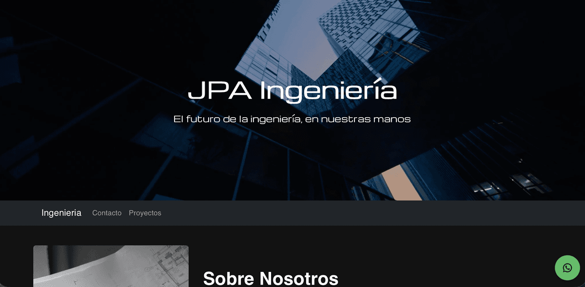 JPA Ingeniería Solutions - Landing